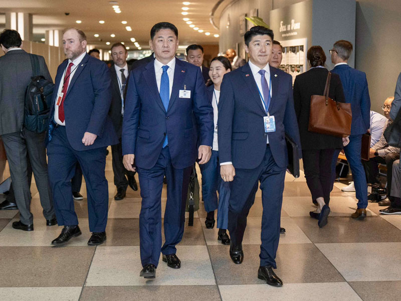 Ерөнхийлөгч У.Хүрэлсүх НҮБ-ын 80 жилийн ойд зориулсан хүндэтгэлийн өндөр түвшний хуралдаанд оролцлоо